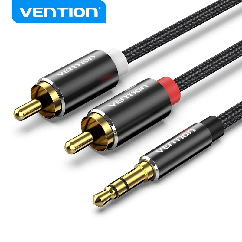 Home Cinema Ampli - Vention RCA-Kabel 3,5 mm auf 2