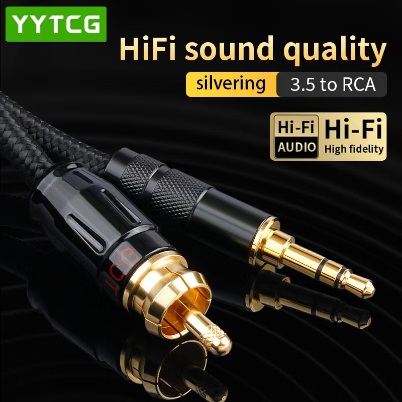 Home Cinema Ampli - YYTCG SPDIF Koaxialkabel HIFI 3,5mm zu