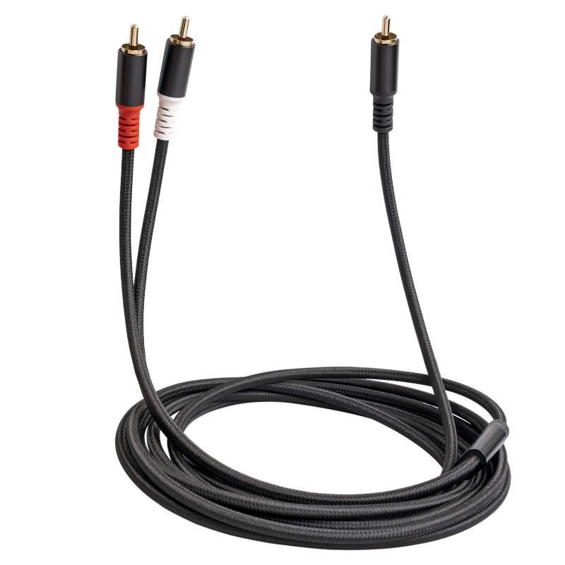Home Cinema Ampli - 1/2/3 m 1 Cinch-Stecker auf 2
