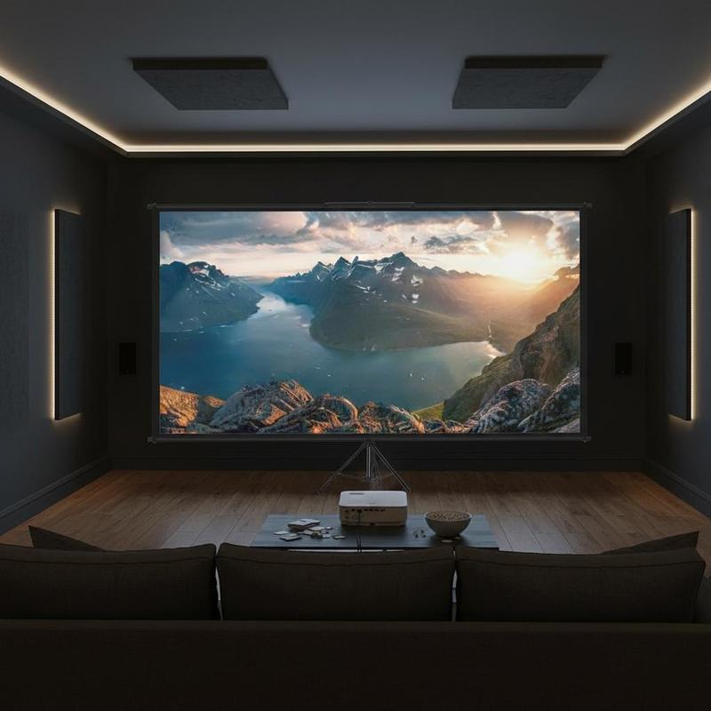 Home Cinema Gaming - Tragbare Projektionsleinwand 110 Zoll 16:9 4K