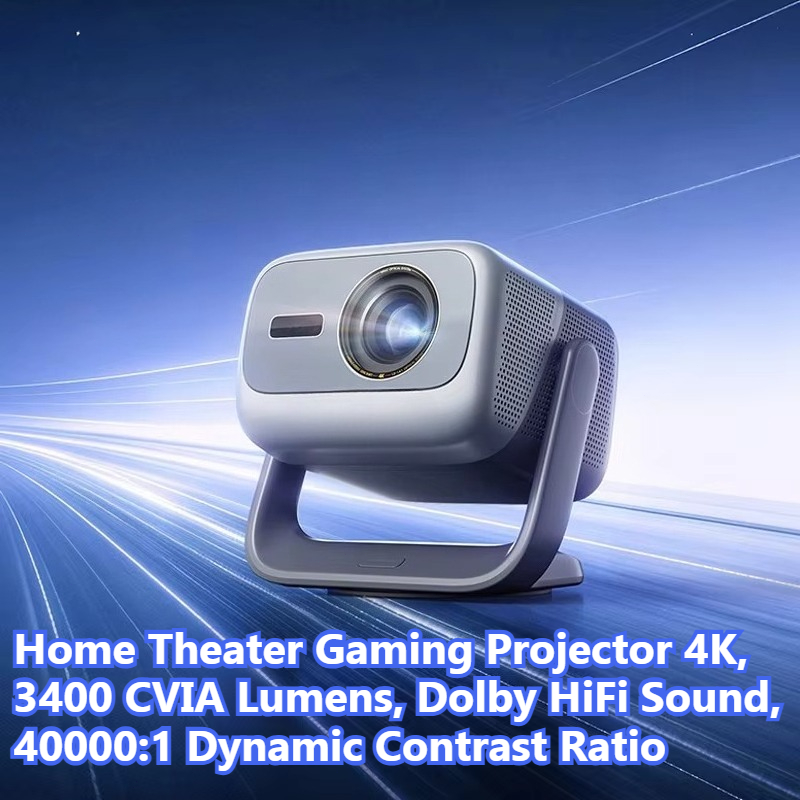 Home Cinema Gaming - 4K UHD-Projektor, 3400 CVIA Helligkeit, Dolby