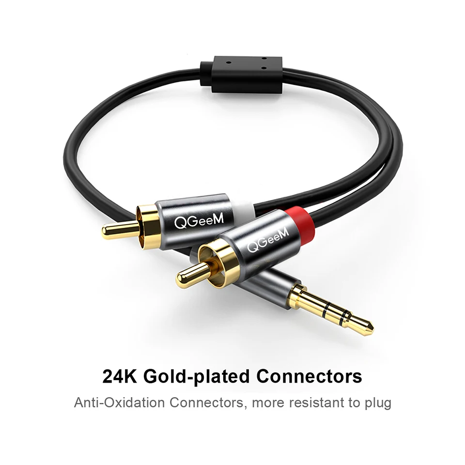 QGeeM RCA-Kabel 2RCA auf 3,5mm – Home Cinema Ampli Bewertung und Preis
