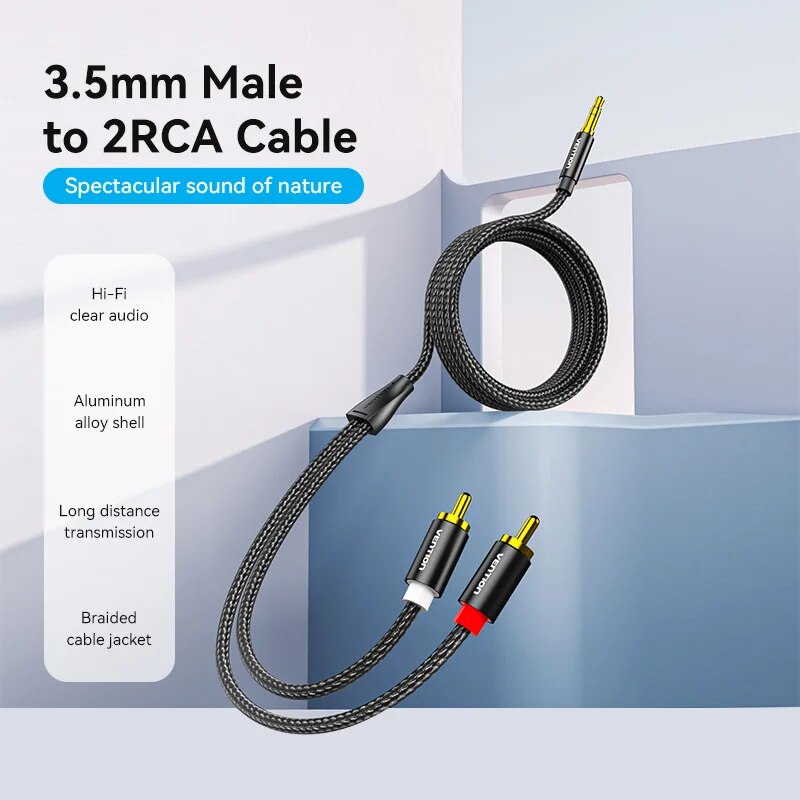 Vention RCA-Kabel 3,5 mm auf 2 – Home Cinema Ampli Bewertung und Preis