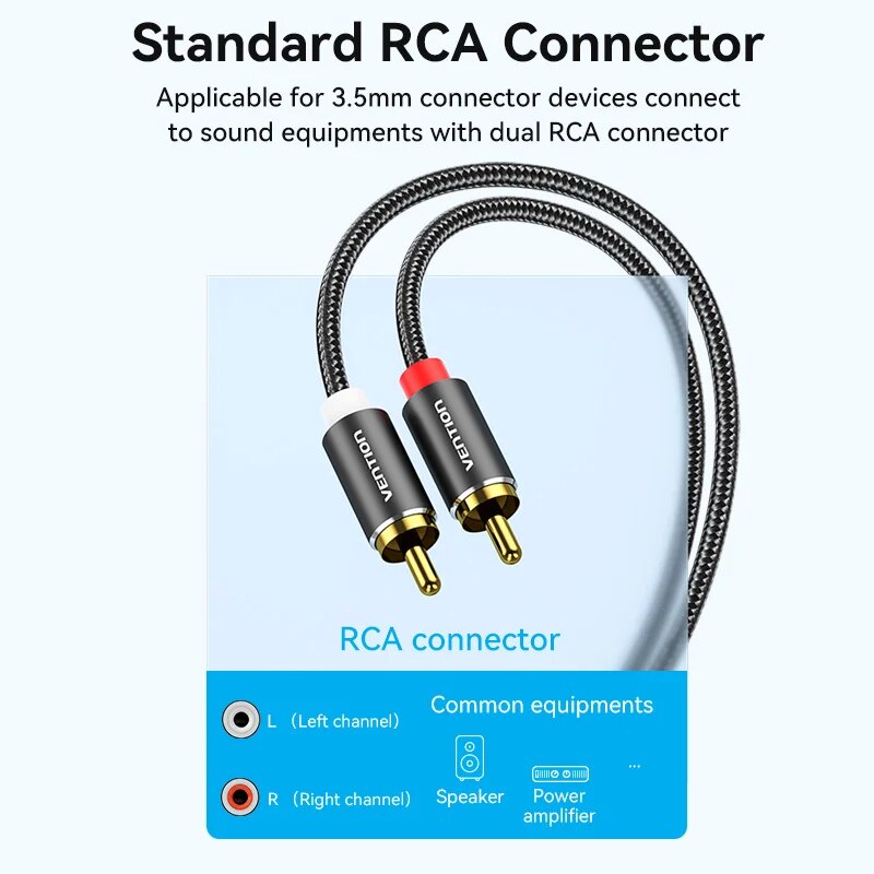 Vention RCA-Kabel 3,5 mm auf 2 – Home Cinema Ampli Bewertung und Preis