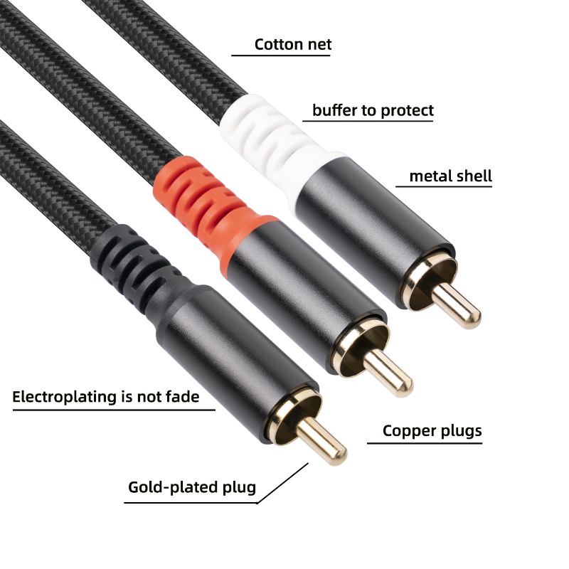 1/2/3 m 1 Cinch-Stecker auf 2  – Home Cinema Ampli Bewertung und Preis