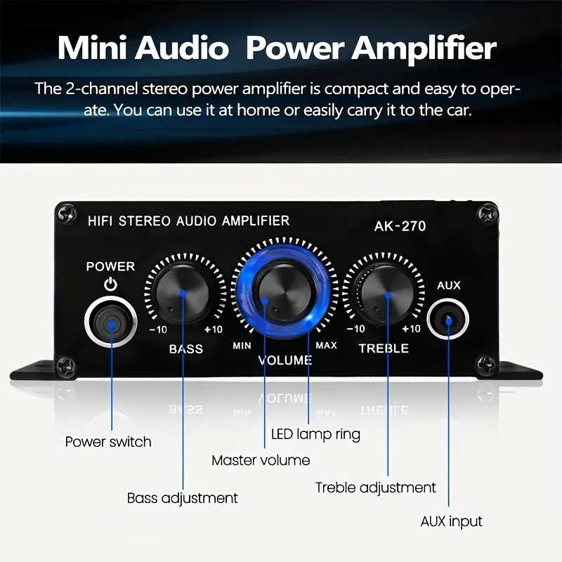 AK-270 400W Mini-Leistungsvers – Home Cinema Ampli Bewertung und Preis