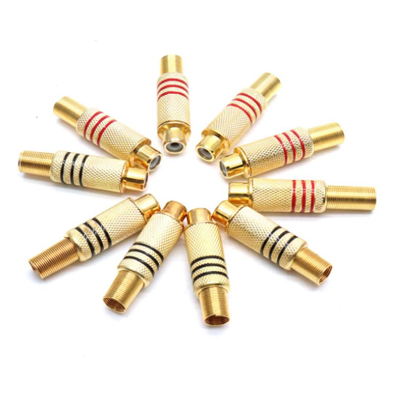 4 Stück RCA-Stecker Vergoldet  – Home Cinema Ampli Bewertung und Preis